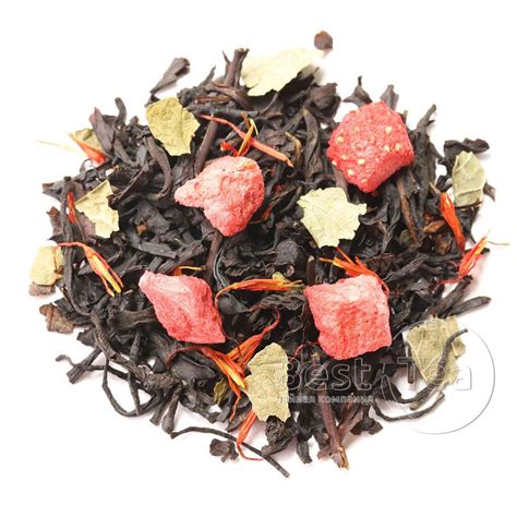 Чай черный Клубника со сливками в интернет-магазине BestTea.ru
