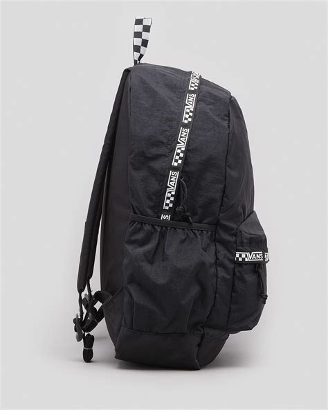 Shop Vans Sporty Realm Plus Backpack In Black Checkered Taping Fast