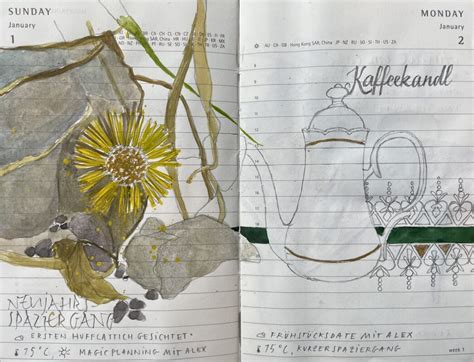 Tagebuch – Die ersten vierzehn Januartage im Moleskine Diary - Ramona Weyde