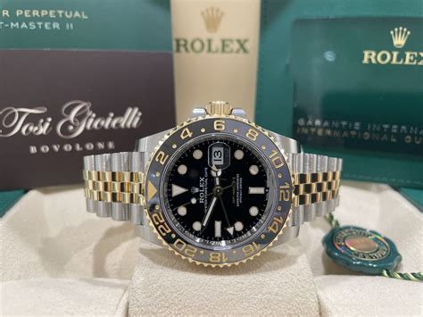 Rolex Grnr Gmt Master Ii Acciaio Oro Giallo Tosi Gioielli