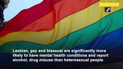 Lesbian Gay Bisexual More Likely To Have Mental Health Disorders Alcohol Misuse