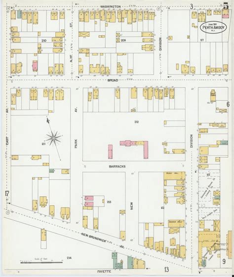 Image Of Sanborn Fire Insurance Map From Perth Amboy Middlesex