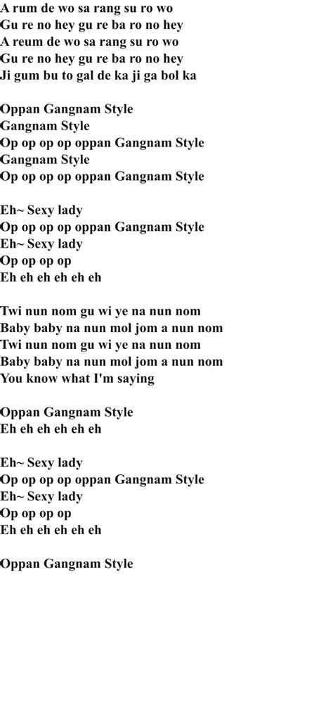 Gangnam Style Song Video And Lyric ~ Nawosha