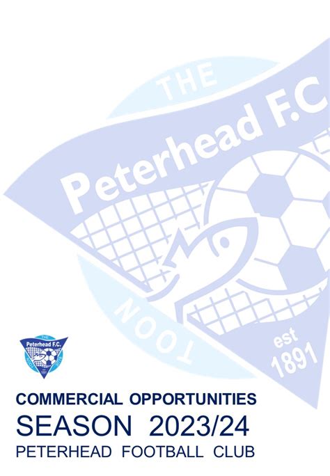 COMMERCIAL | Peterhead FC