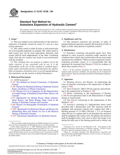 ASTM C 151 Norma ASTM C151 Designation C 151 C 151M 09 Standard