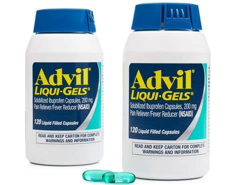 240 Ct ADVIL Liqui-Gels Capsules Pain Reliever Fever Reducer Liquid ...