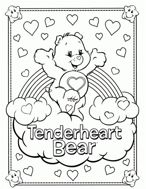 Free Coloring Pages Of Care Bears Coloring Home