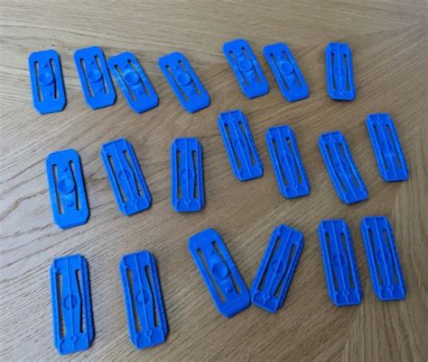 HOT WHEELS TRACK Builder Part X Track Connectors Blue Original PicClick UK