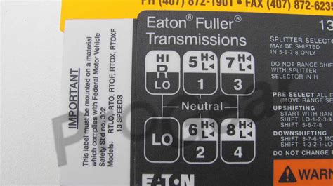 Understanding The Eaton Fuller Speed Splitter Diagram