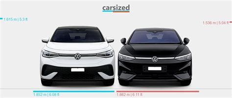 Dimensions Volkswagen ID 5 2021 Present Vs Volkswagen ID 7 2023 Present