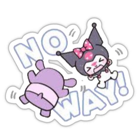 Baku And Kuromi Printable Sticker