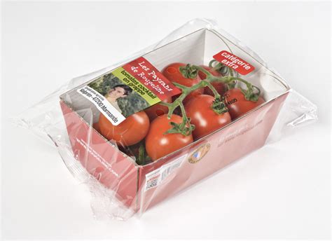 Barquette carton flowpackée tomates 500g Les Paysans de Rougeline