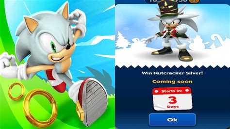 Sonic Dash Nutcracker Silver New Charistmas Character Coming Soon