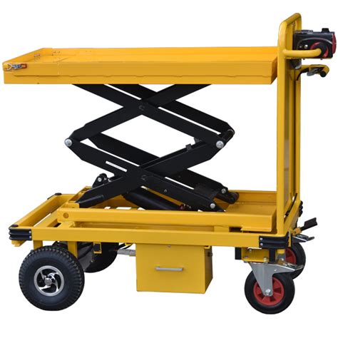 Motorised Adjustable Lift Table Trolley Handle It Ltd