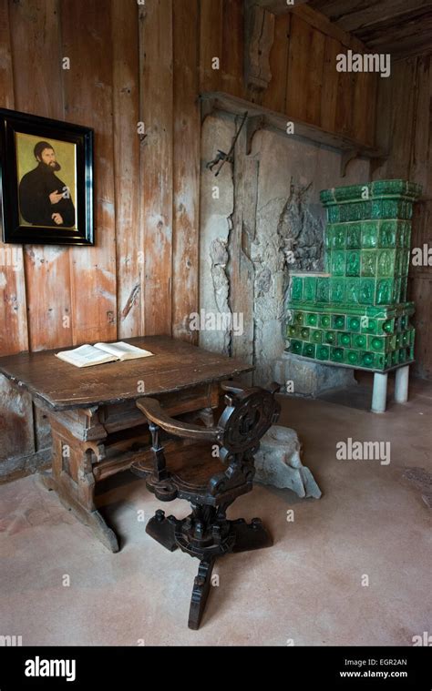 The Luthur Room At Wartburg Castle Where Martin Luther Went Into