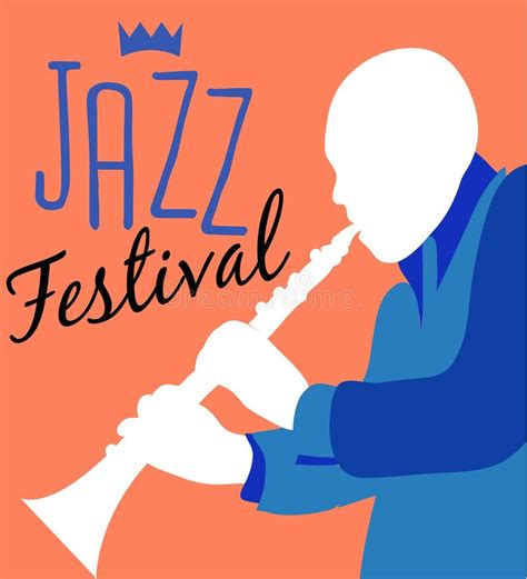 Retro Jazzfestival Plakat Vektor Abbildung Illustration Von Klumpen