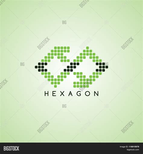 Pixel Logo Template Vector & Photo (Free Trial) | Bigstock