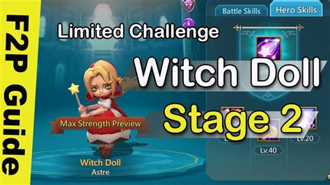 How To Complete Witch Doll Limited Challenge Stage Lords Mobile