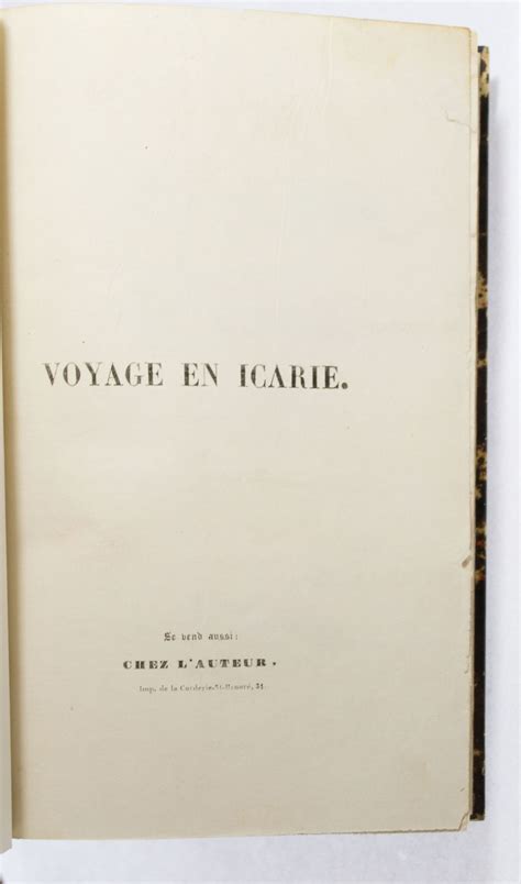 Voyage Et Aventures De Lord Villiam Carisdall En Icarie Traduits De L