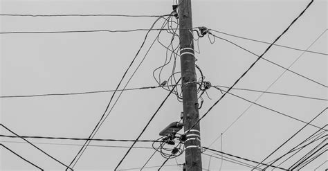 Electricity Post With Cables · Free Stock Photo