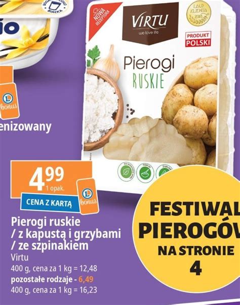 Pierogi Ze Szpinakiem Virtu Cena Promocje Opinie Sklep Blix