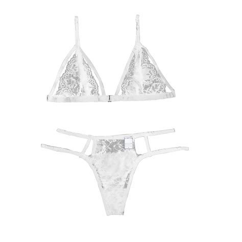 Lingerie Sexy Pornos Underwear Lace Transparent Lingerie Set Three