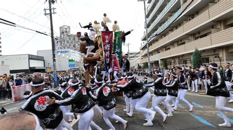 令和4年 堺だんじり 津久野地区 大東 津久野だんじり祭り 駅前パレード（2022年10月8 三国の境Ⅱ