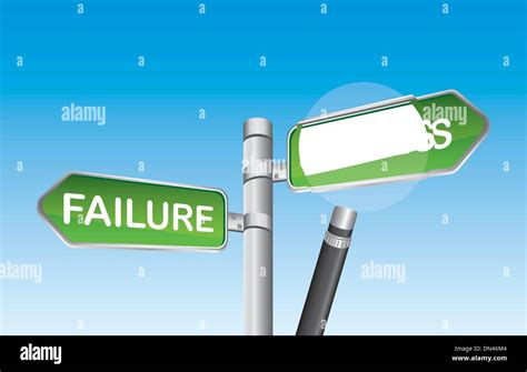 Success Failure Concept Sign Stock Vector Images Alamy