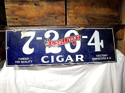 Vintage Manchester Nh R G Sullivan Tobacco Cigar X