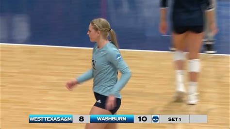 2021 Dii Womens Volleyball Quarterfinal West Texas Aandm Vs Washburn