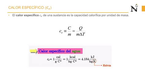 Tema 01 Calor Calor Especifico Y Calorimetria PPT