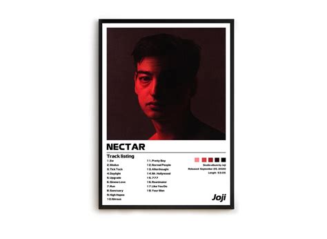 Joji Nectar Minimalist Album Cover Poster Music Print Etsy