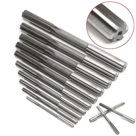 10pcs 3 12mm HSS Machine Reamer Set H7 Straight Sh Grandado