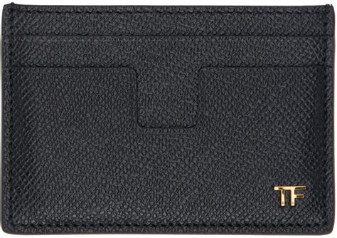 TOM FORD Porte Cartes Noir En Cuir SSENSE France