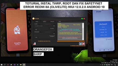 TUTORIAL INSTAL TWRP ORANGEFOX Dan CARA ROOT REDMI 8A OLIVELITE