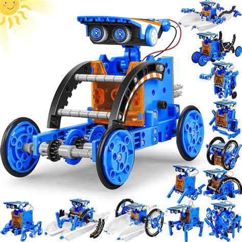 Stem 13 In 1 Education Solar Power Robots Toys For Boys Age