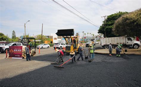 Rehabilitan más de 150 mil metros cuadrados de vialidades en cinco