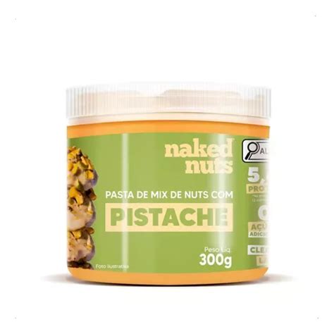 Pasta Mix De Nuts Pedaços De Pistache 300g Naked Nuts MercadoLivre