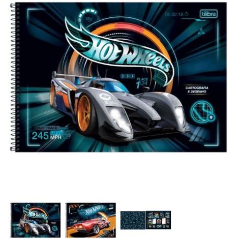 CADERNO DESENHO HOT WHEELS TILIBRA Shopee Brasil
