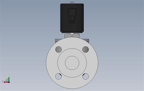 不锈钢法兰式电磁阀 Dn40solidworks 2016模型图纸免费下载 懒石网