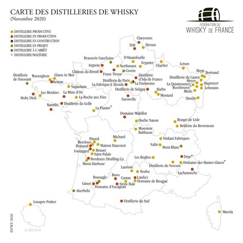 Whisky De France La Carte Des Distilleries Novembre 2020