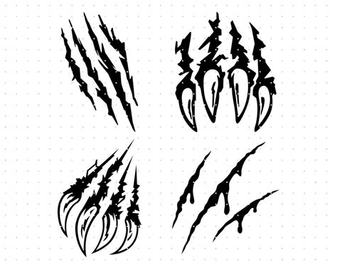 Claw Marks Svg, Claw Scratches Clipart, Animal Claws Png, Animal ...