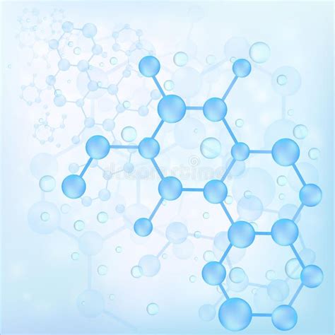 Blue Molecule Bond Background