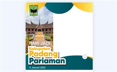 Twibbon HUT Padang Pariaman 2023 Relasipublik