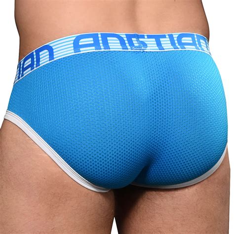 Andrew Christian Slip Almost Naked Soccer Mesh Bleu Electrique Inderwear