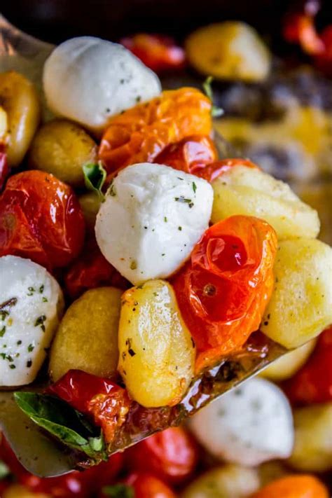 Sheet Pan Gnocchi W Cherry Tomatoes And Mozzarella 30 Minute Dinner