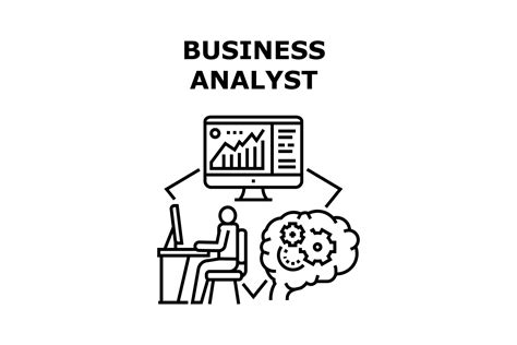 Business Analyst Vector Concept Black Illustration By Vectorwin Thehungryjpeg