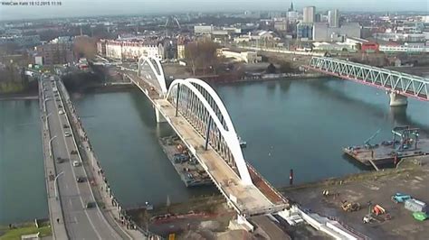 Pont Kehl - travaux pour la ligne D du tram. - YouTube