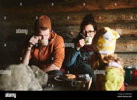 Daughter Drinking Hot Chocolate Hi Res Stock Photography And Images Alamy