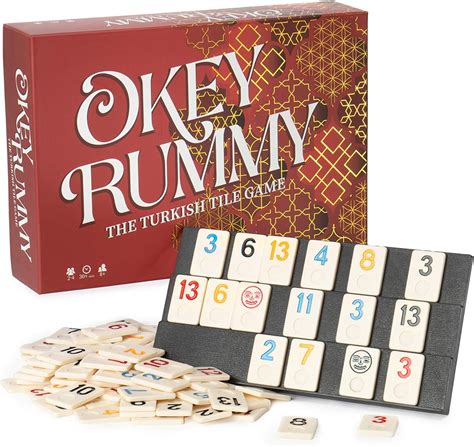 Deluxe Rummy Tiles Game, Rummy Cube Family Board Game - Includes 104 ...